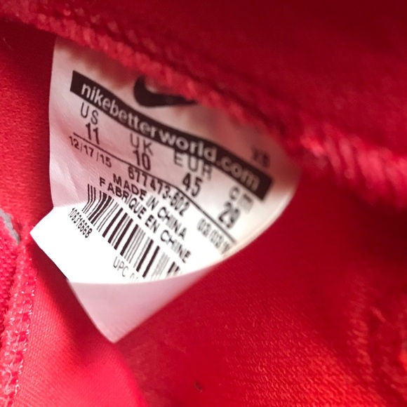 Nike Flystepper 2K3 Red Sneakers Shoes Sz 11 - Picture 7 of 8